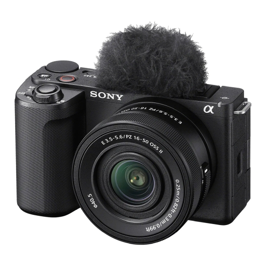Фотоаппарат со сменным объективом Sony ZV-E10 II Kit + 16-50 Black (ZVE10M2KB.CEC) - цена, характеристики, отзывы, рассрочка, фото 1