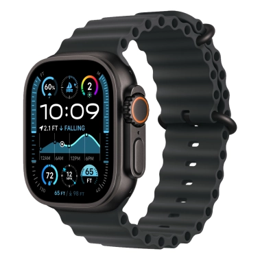 Смарт-годинник Apple Watch Ultra 2 (2024) GPS + Cellular 49 mm Black Titanium Case with Black Ocean Band Дисконт - цена, характеристики, отзывы, рассрочка, фото 1