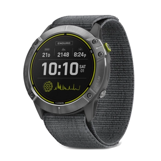 Смарт-годинник Garmin Enduro Steel with Gray UltraFit Nylon Strap (010-02408-00/10)