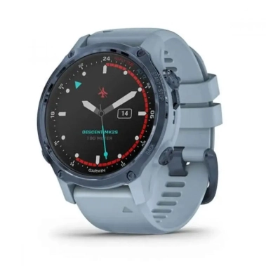Смарт-годинник Garmin Descent MK2S Mineral Blue with Sea Foam Silicone Band (010-02403-07) - цена, характеристики, отзывы, рассрочка, фото 1