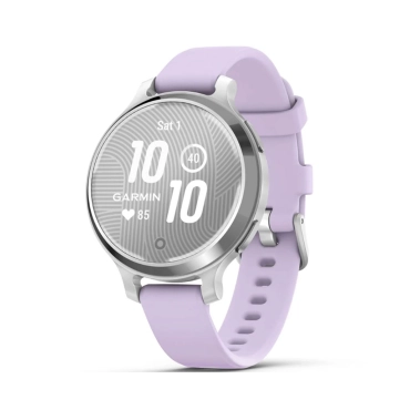 Смарт-часы Garmin Lily 2 Active Silver with Purple Jasmine Silicone Band (010-02891-01) - цена, характеристики, отзывы, рассрочка, фото 1