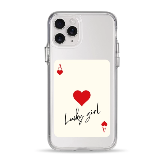 Чехол Pump Clear Case for iPhone 11 Pro Ace of hearts