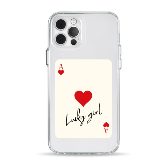 Чохол Pump Clear Case for iPhone 12/12 Pro Ace of hearts