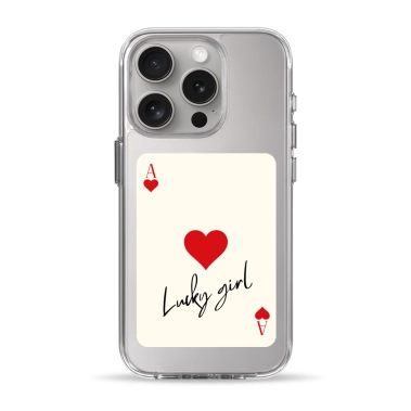 Чехол Pump Clear Case for iPhone 15 Pro Ace of hearts - цена, характеристики, отзывы, рассрочка, фото 1