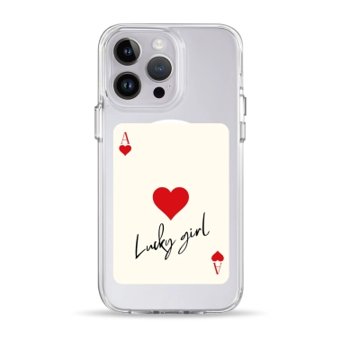 Чехол Pump Clear Case with MagSafe for iPhone 14 Pro Ace of hearts - цена, характеристики, отзывы, рассрочка, фото 1