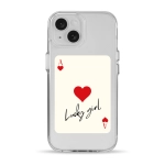 Чехол Pump Clear Case with MagSafe for iPhone 15 Ace of hearts