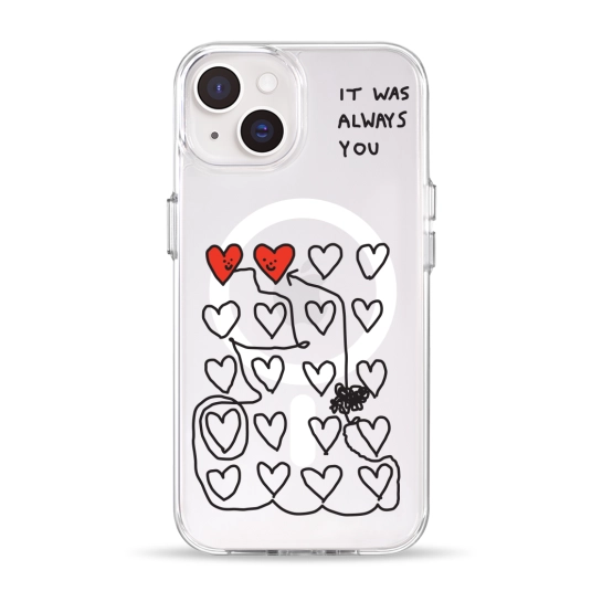 Чехол Pump Clear Case with MagSafe for iPhone 14 Always you