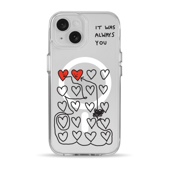 Чохол Pump Clear Case with MagSafe for iPhone 15 Always you