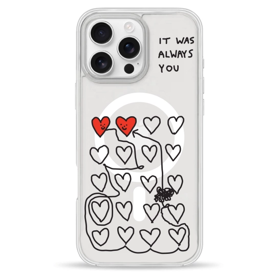 Чехол Pump Clear Case with MagSafe for iPhone 16 Pro Max Always you