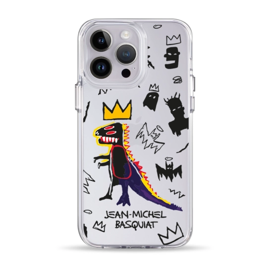 Чехол Pump Clear Case for iPhone 14 Pro Max Basquiat