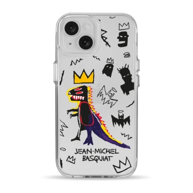 Чехол Pump Clear Case for iPhone 15 Basquiat - цена, характеристики, отзывы, рассрочка, фото 1