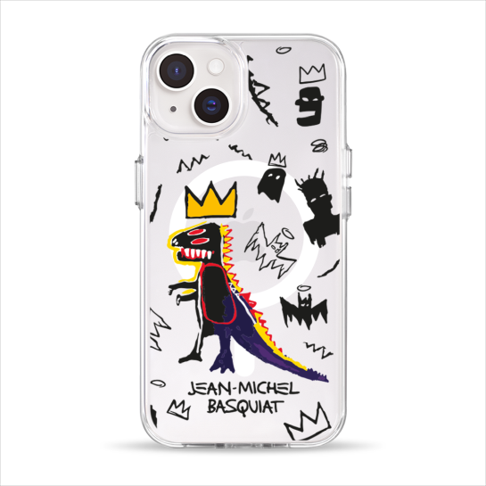 Чехол Pump Clear Case with MagSafe for iPhone 14 Basquiat - цена, характеристики, отзывы, рассрочка, фото 1