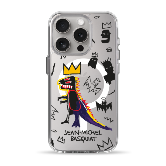 Чехол Pump Clear Case with MagSafe for iPhone 15 Pro Basquiat - цена, характеристики, отзывы, рассрочка, фото 1