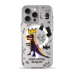 Чехол Pump Clear Case with MagSafe for iPhone 15 Pro Max Basquiat