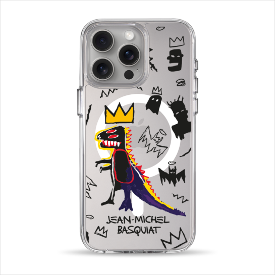 Чехол Pump Clear Case with MagSafe for iPhone 15 Pro Max Basquiat - цена, характеристики, отзывы, рассрочка, фото 1