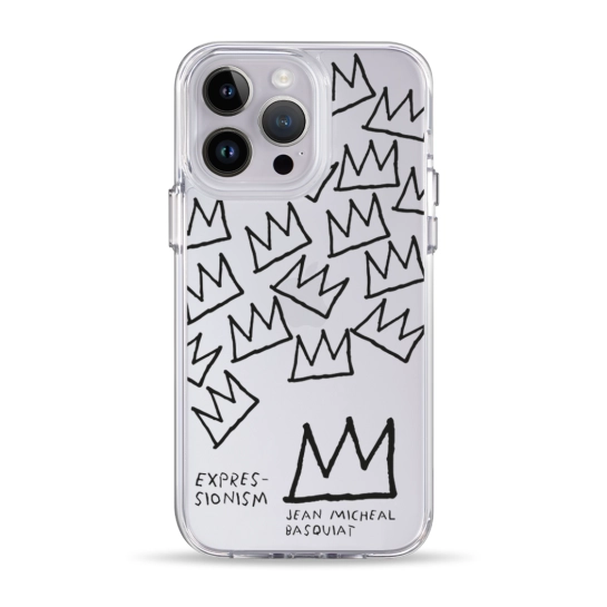 Чехол Pump Clear Case for iPhone 14 Pro Max Basquiat 2