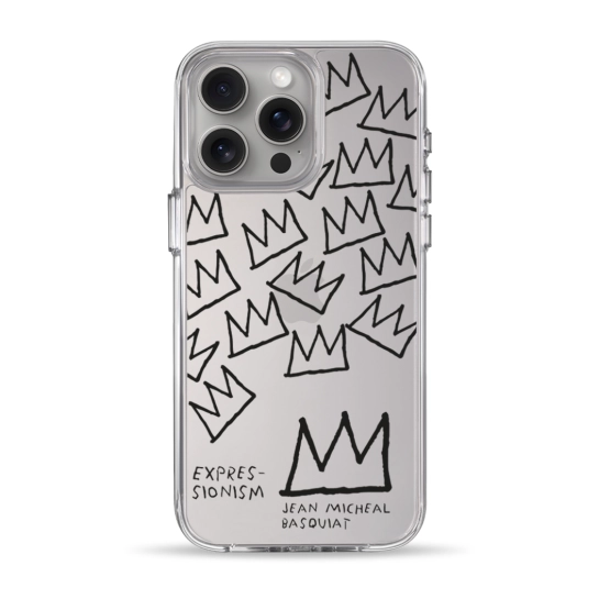 Чехол Pump Clear Case for iPhone 15 Pro Max Basquiat 2