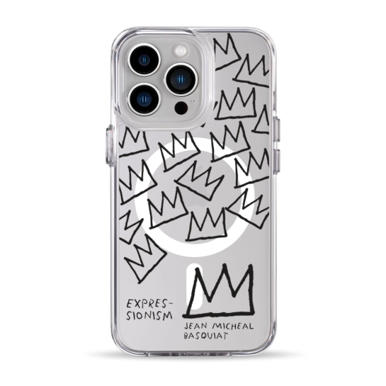 Чохол Pump Clear Case with MagSafe for iPhone 13 Pro Basquiat 2