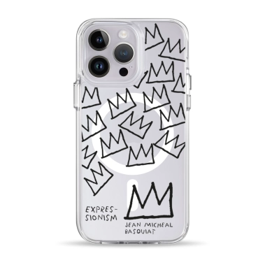 Чехол Pump Clear Case with MagSafe for iPhone 14 Pro Basquiat 2 - цена, характеристики, отзывы, рассрочка, фото 1