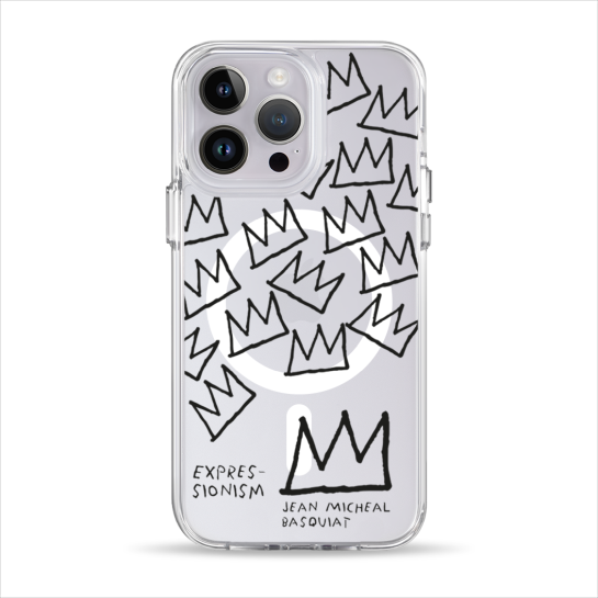 Чехол Pump Clear Case with MagSafe for iPhone 14 Pro Basquiat 2 - цена, характеристики, отзывы, рассрочка, фото 1