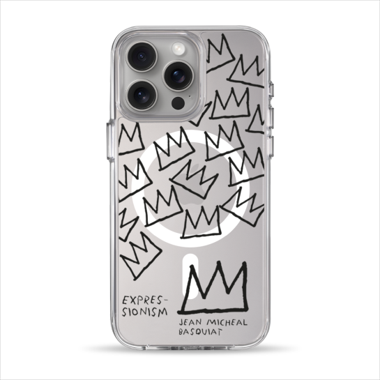Чехол Pump Clear Case with MagSafe for iPhone 15 Pro Max Basquiat 2 - цена, характеристики, отзывы, рассрочка, фото 1