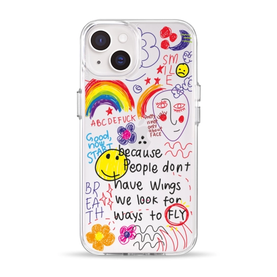 Чехол Pump Clear Case for iPhone 14 Because people