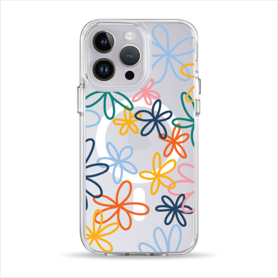 Чохол Pump Clear Case with MagSafe for iPhone 14 Pro Blommor - ціна, характеристики, відгуки, розстрочка, фото 1