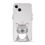 Чехол Pump Clear Case for iPhone 13 Cat think 2
