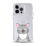 Чохол Pump Clear Case for iPhone 14 Pro Max Cat think 2