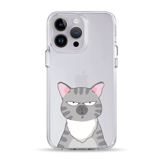 Чехол Pump Clear Case for iPhone 14 Pro Max Cat think 2