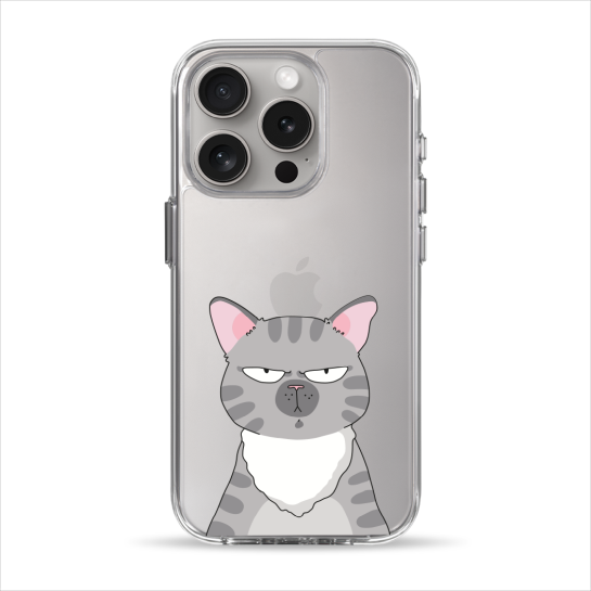 Чехол Pump Clear Case for iPhone 15 Pro Cat think 2 - цена, характеристики, отзывы, рассрочка, фото 1