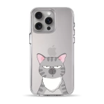 Чехол Pump Clear Case for iPhone 15 Pro Max Cat think 2