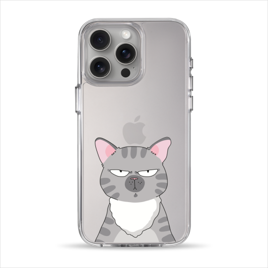Чехол Pump Clear Case for iPhone 15 Pro Max Cat think 2 - цена, характеристики, отзывы, рассрочка, фото 1