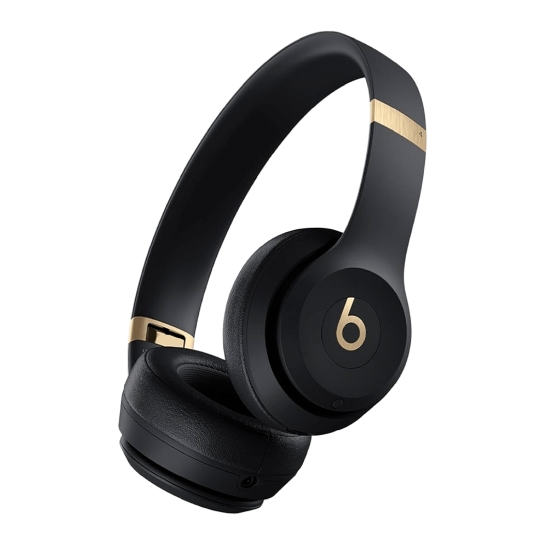 Бездротові навушники Beats Solo 4 Wireless On-Ear Headphones Black/Gold - ціна, характеристики, відгуки, розстрочка, фото 1