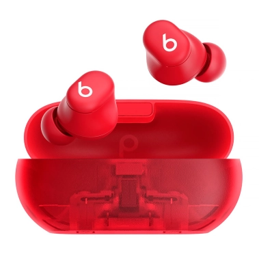 Беспроводные наушники Beats Solo Buds True Wireless Bluetooth Earbuds Transparent Red - цена, характеристики, отзывы, рассрочка, фото 1