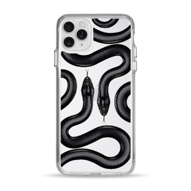 Чохол Pump Clear Case for iPhone 11 Pro Max Black Snake - цена, характеристики, отзывы, рассрочка, фото 1