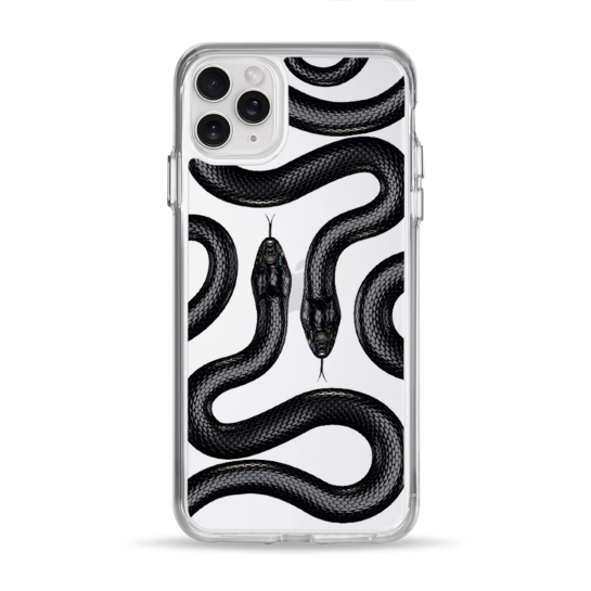 Чехол Pump Clear Case for iPhone 11 Pro Max Black Snake