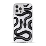 Чехол Pump Clear Case for iPhone 12 Pro Max Black Snake