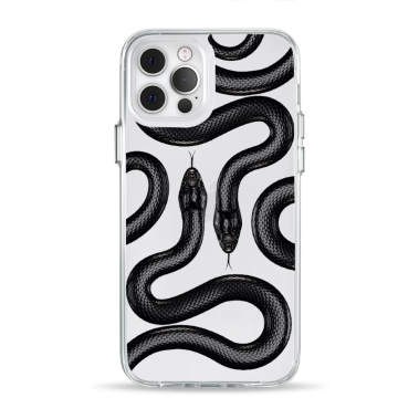 Чохол Pump Clear Case for iPhone 12/12 Pro Black Snake - цена, характеристики, отзывы, рассрочка, фото 1