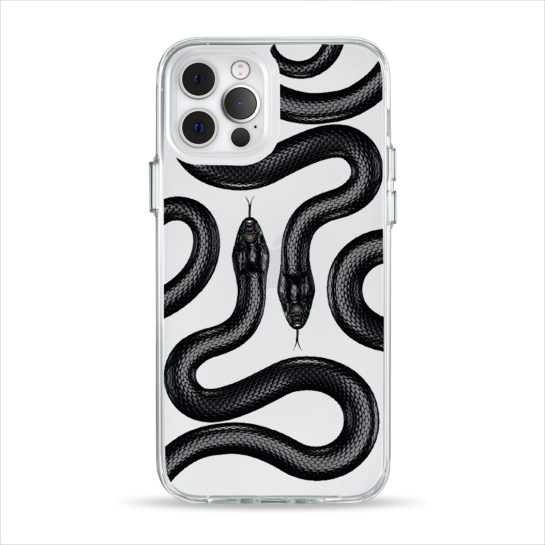 Чохол Pump Clear Case for iPhone 12/12 Pro Black Snake - ціна, характеристики, відгуки, розстрочка, фото 1