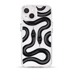 Чехол Pump Clear Case for iPhone 14 Black Snake