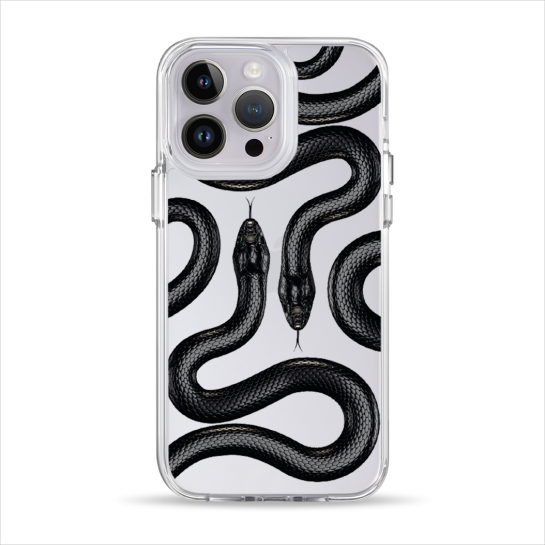 Чохол Pump Clear Case for iPhone 14 Pro Black Snake - ціна, характеристики, відгуки, розстрочка, фото 1