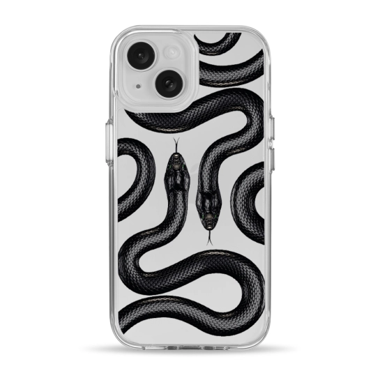 Чохол Pump Clear Case for iPhone 15 Black Snake