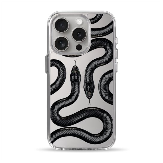 Чехол Pump Clear Case for iPhone 15 Pro Black Snake - цена, характеристики, отзывы, рассрочка, фото 1
