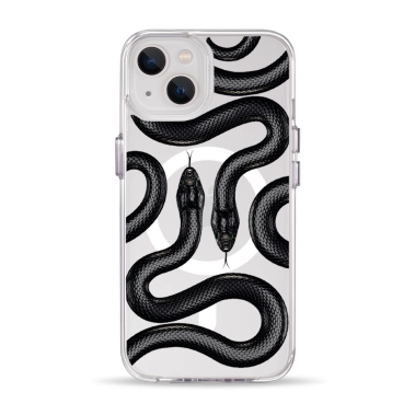 Чохол Pump Clear Case with MagSafe for iPhone 13 Black Snake - цена, характеристики, отзывы, рассрочка, фото 1