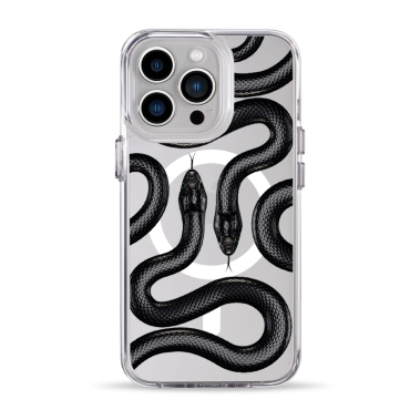 Чохол Pump Clear Case with MagSafe for iPhone 13 Pro Black Snake - цена, характеристики, отзывы, рассрочка, фото 1