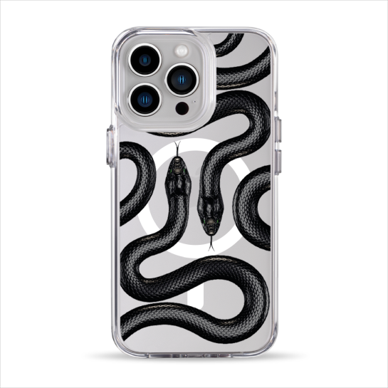 Чехол Pump Clear Case with MagSafe for iPhone 13 Pro Black Snake - цена, характеристики, отзывы, рассрочка, фото 1