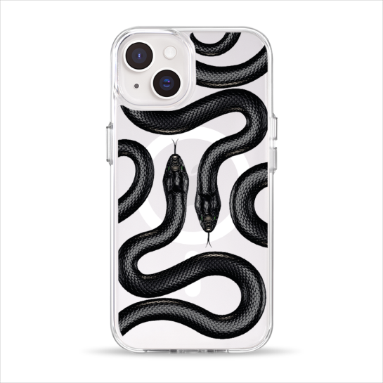 Чехол Pump Clear Case with MagSafe for iPhone 14 Black Snake - цена, характеристики, отзывы, рассрочка, фото 1