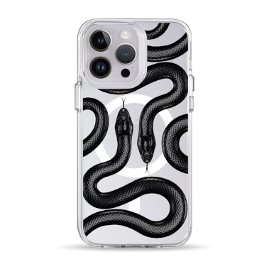 Чохол Pump Clear Case with MagSafe for iPhone 14 Pro Black Snake - цена, характеристики, отзывы, рассрочка, фото 1