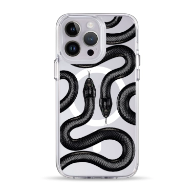 Чохол Pump Clear Case with MagSafe for iPhone 14 Pro Max Black Snake - цена, характеристики, отзывы, рассрочка, фото 1